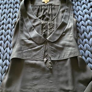 Unique vested silk tank